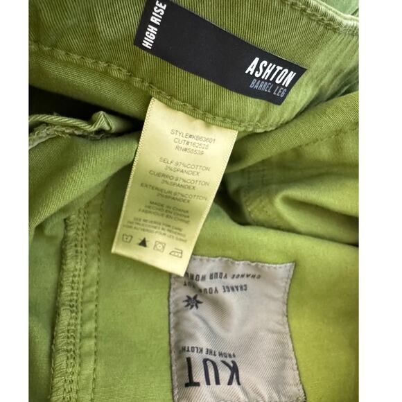 New KUT FROM THE KLOTH Women's Kiwi Ashton Cropped Barrel Jean Pants Size 12 - Picture 5 of 12